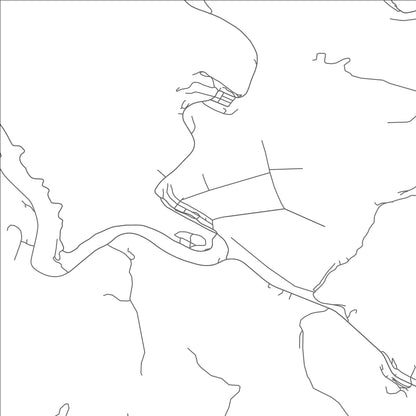 ROAD MAP OF RODERFIELD, WEST VIRGINIA BY MAPBAKES