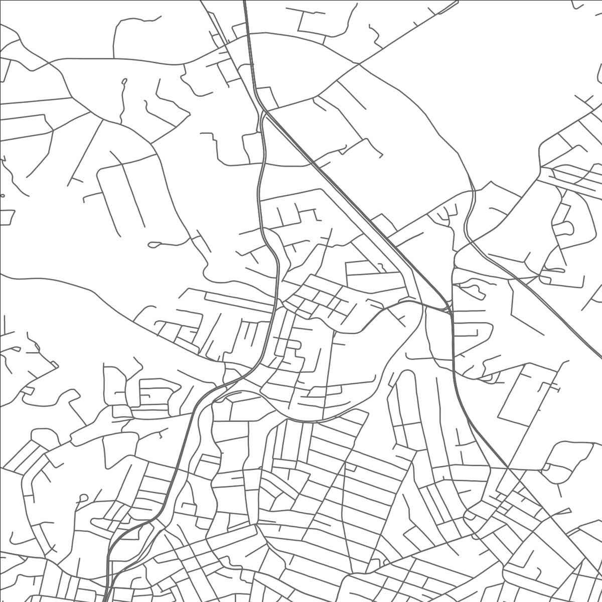 ROAD MAP OF SPRAGUE, WEST VIRGINIA BY MAPBAKES
