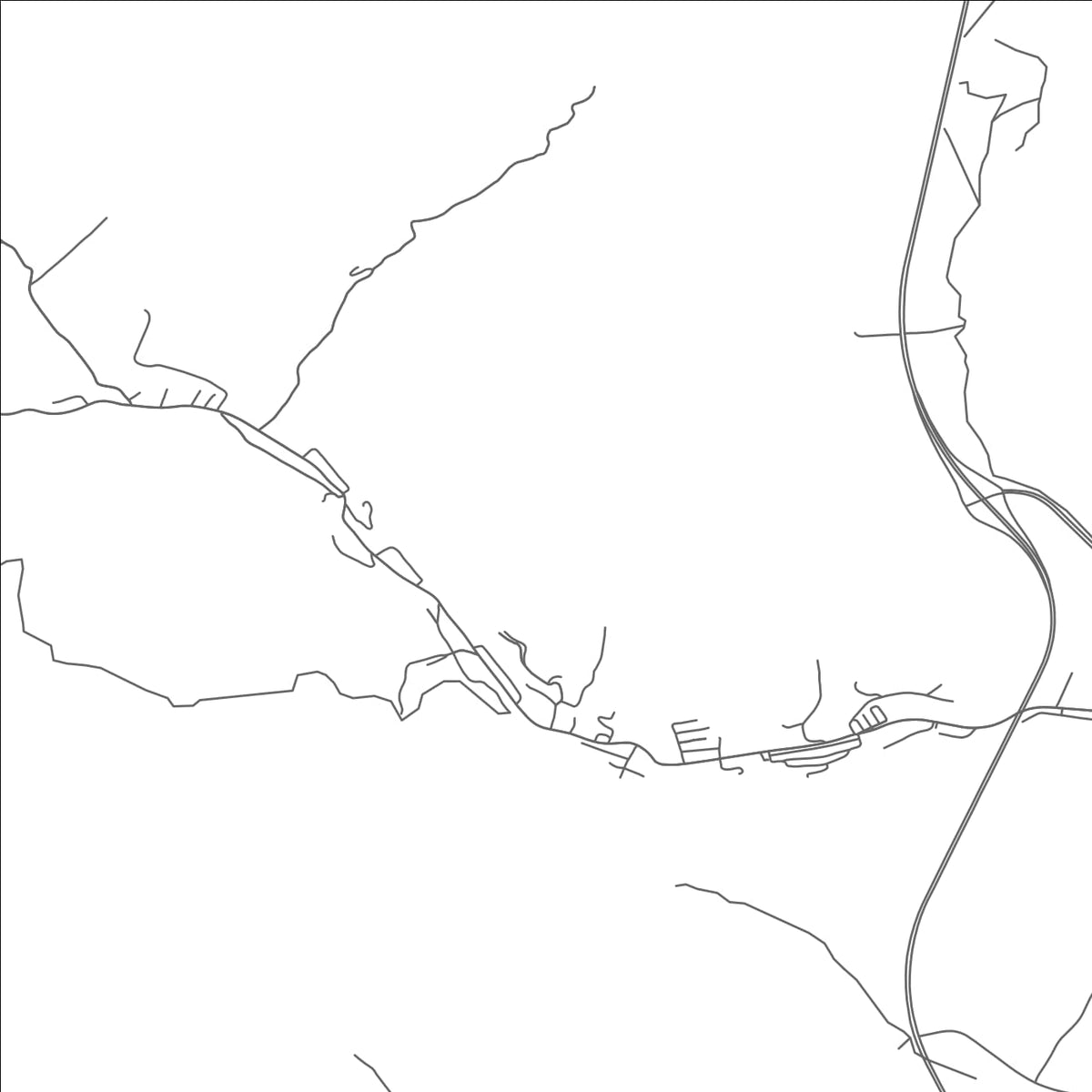 ROAD MAP OF VERDUNVILLE, WEST VIRGINIA BY MAPBAKES