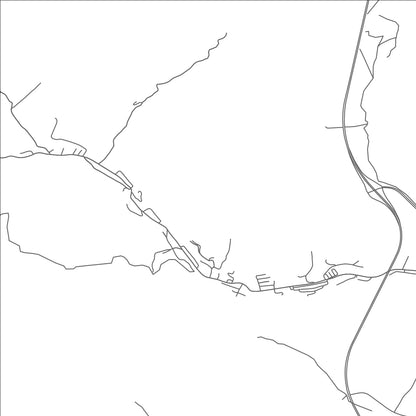 ROAD MAP OF VERDUNVILLE, WEST VIRGINIA BY MAPBAKES