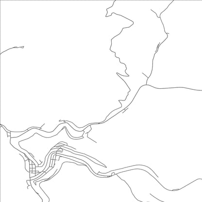 ROAD MAP OF WELCH, WEST VIRGINIA BY MAPBAKES