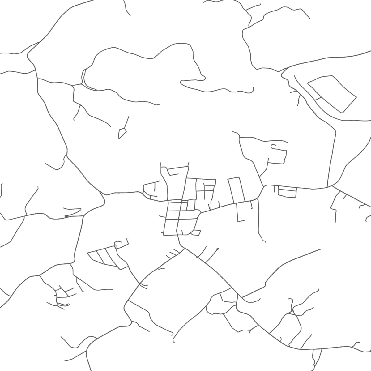 ROAD MAP OF WEST MILFORD, WEST VIRGINIA BY MAPBAKES