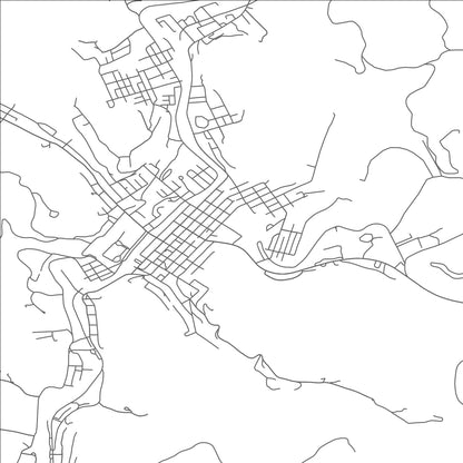 ROAD MAP OF WESTON, WEST VIRGINIA BY MAPBAKES
