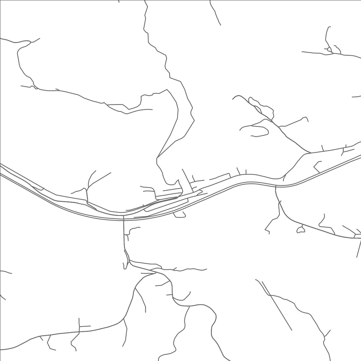ROAD MAP OF WOLF SUMMIT, WEST VIRGINIA BY MAPBAKES
