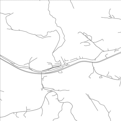 ROAD MAP OF WOLF SUMMIT, WEST VIRGINIA BY MAPBAKES