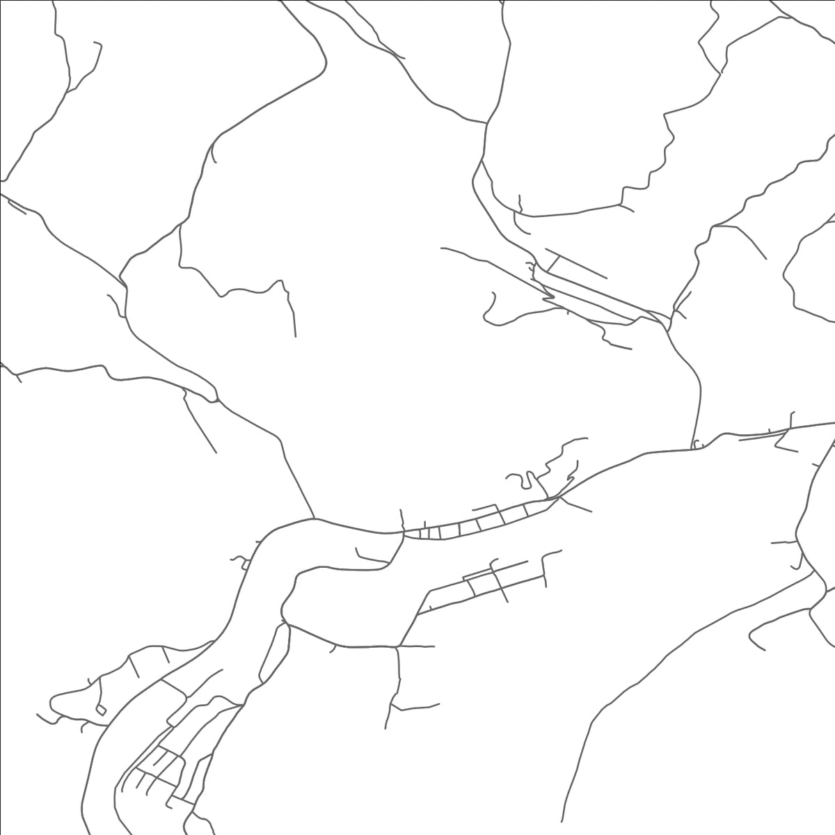 ROAD MAP OF WORTHINGTON, WEST VIRGINIA BY MAPBAKES