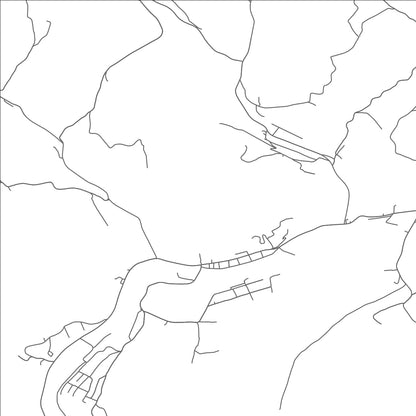 ROAD MAP OF WORTHINGTON, WEST VIRGINIA BY MAPBAKES