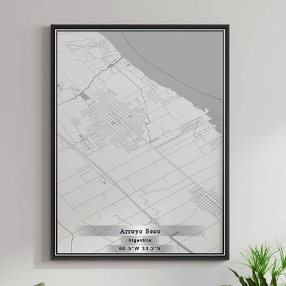 ROAD MAP OF ARROYO SECO, ARGENTINA BY MAPBAKES