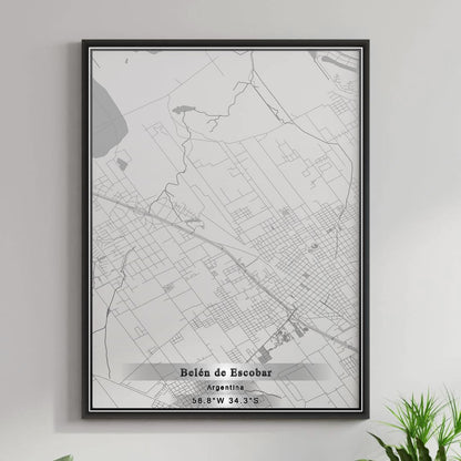 ROAD MAP OF BELÃ‰N DE ESCOBAR, ARGENTINA BY MAPBAKES