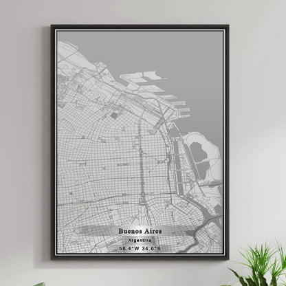 ROAD MAP OF BUENOS AIRES, ARGENTINA BY MAPBAKES