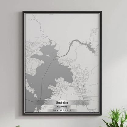 ROAD MAP OF EMBALSE, ARGENTINA BY MAPBAKES