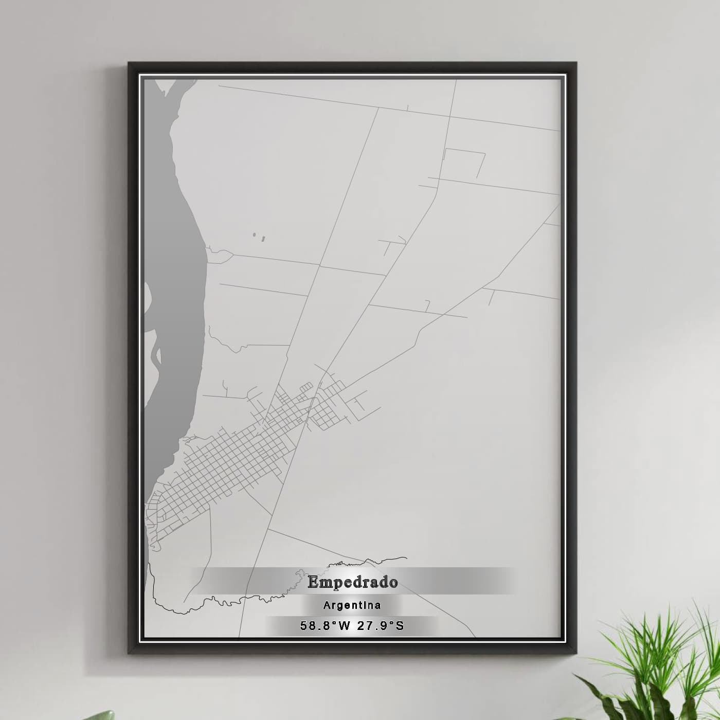 ROAD MAP OF EMPEDRADO, ARGENTINA BY MAPBAKES