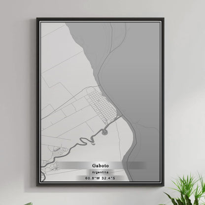 ROAD MAP OF GABOTO, ARGENTINA BY MAPBAKES