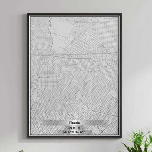 ROAD MAP OF HAEDO, ARGENTINA BY MAPBAKES