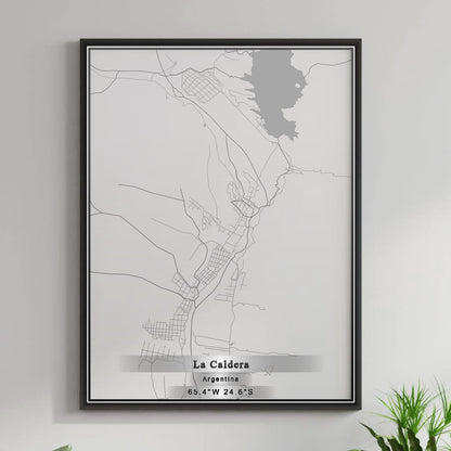 ROAD MAP OF LA CALDERA, ARGENTINA BY MAPBAKES