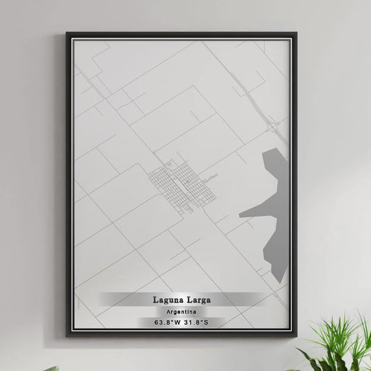 ROAD MAP OF LAGUNA LARGA, ARGENTINA BY MAPBAKES