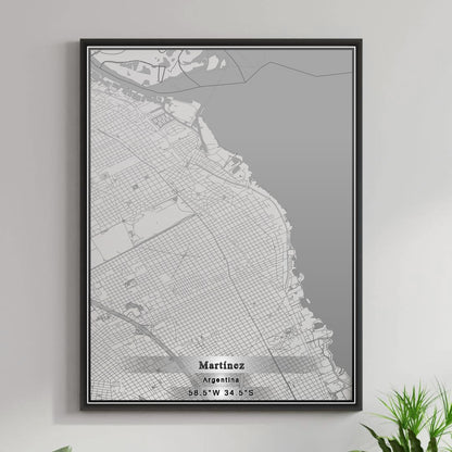 ROAD MAP OF MARTÃNEZ, ARGENTINA BY MAPBAKES