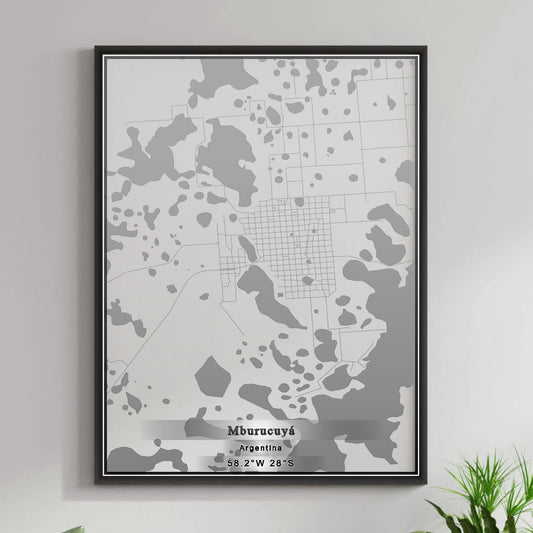 ROAD MAP OF MBURUCUYÃ, ARGENTINA BY MAPBAKES