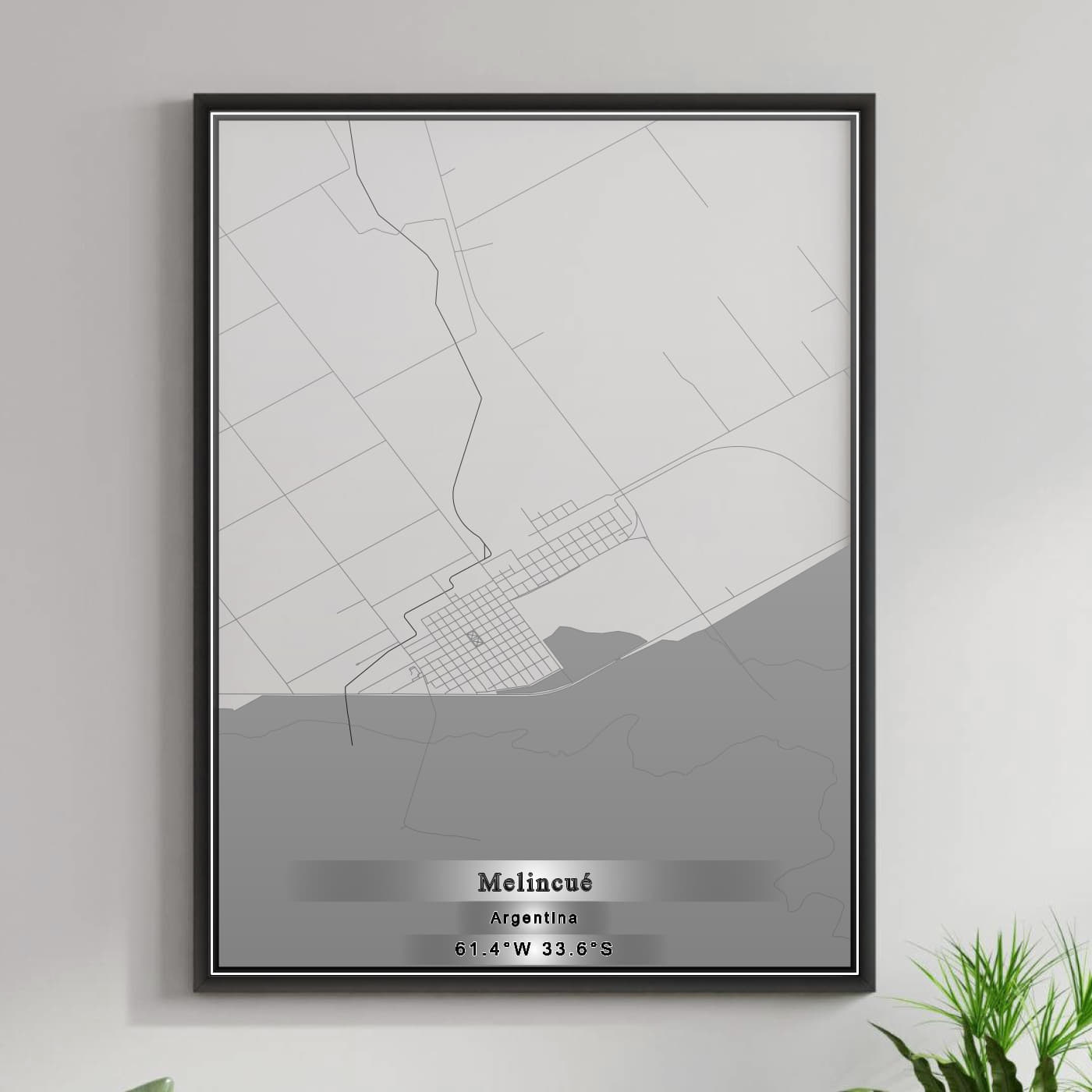 ROAD MAP OF MELINCUÃ‰, ARGENTINA BY MAPBAKES