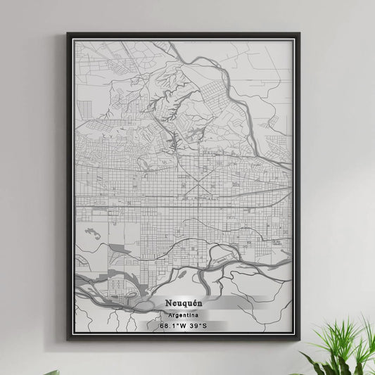 ROAD MAP OF NEUQUÃ‰N, ARGENTINA BY MAPBAKES
