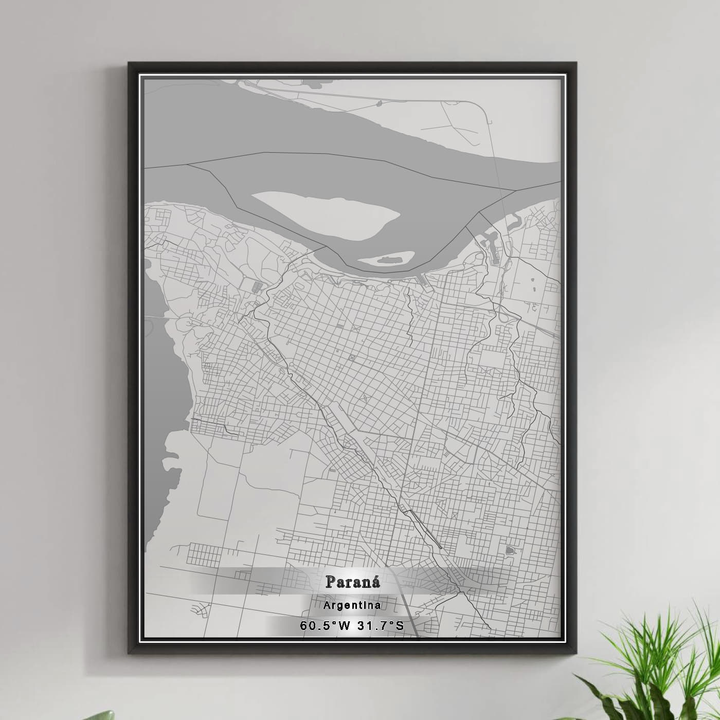 ROAD MAP OF PARANÃ, ARGENTINA BY MAPBAKES