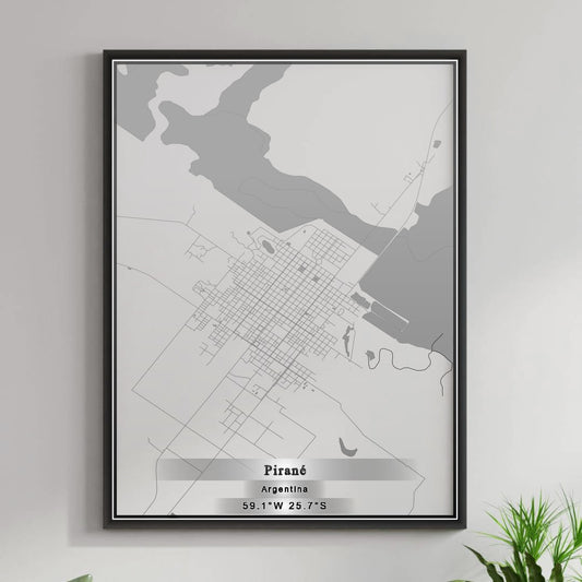 ROAD MAP OF PIRANÃ‰, ARGENTINA BY MAPBAKES