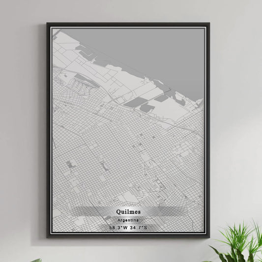ROAD MAP OF QUILMES, ARGENTINA BY MAPBAKES