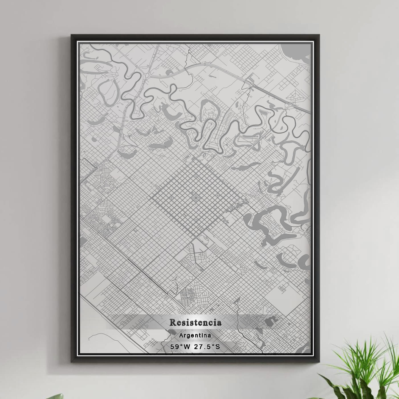 ROAD MAP OF RESISTENCIA, ARGENTINA BY MAPBAKES