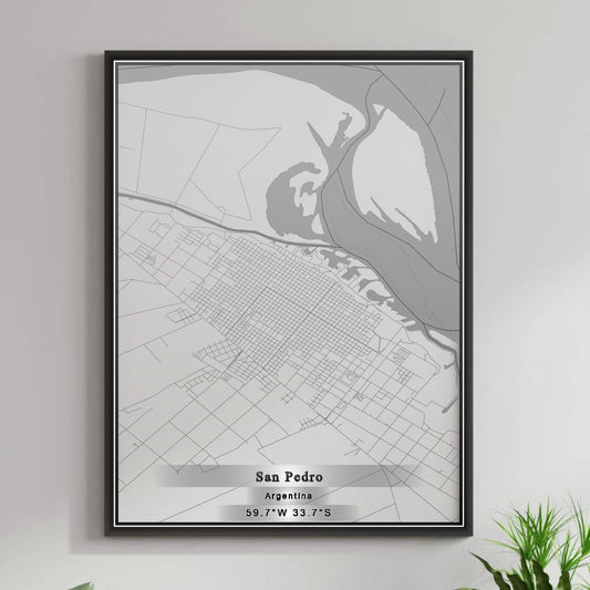 ROAD MAP OF SAN PEDRO, ARGENTINA BY MAPBAKES