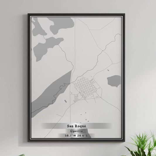 ROAD MAP OF SAN ROQUE, ARGENTINA BY MAPBAKES