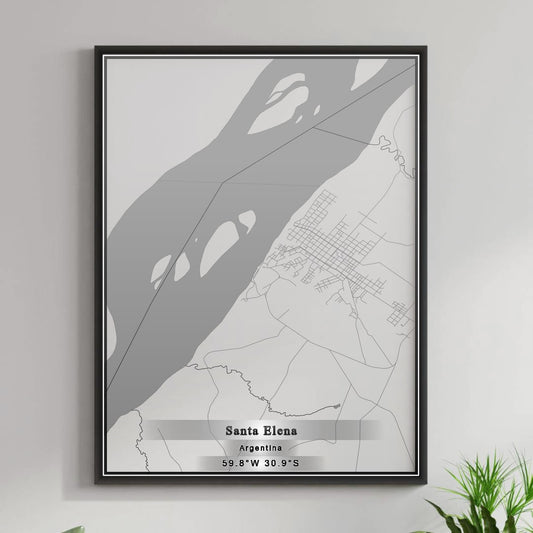 ROAD MAP OF SANTA ELENA, ARGENTINA BY MAPBAKES