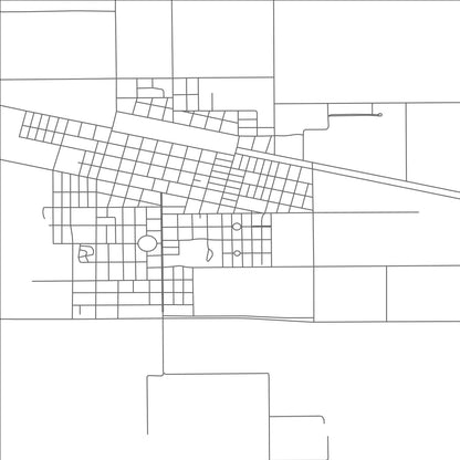 ROAD MAP OF ADELIA MARÍA, ARGENTINA BY MAPBAKES