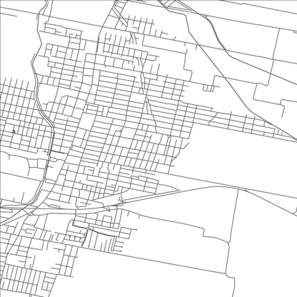 ROAD MAP OF ALDERETES, ARGENTINA BY MAPBAKES