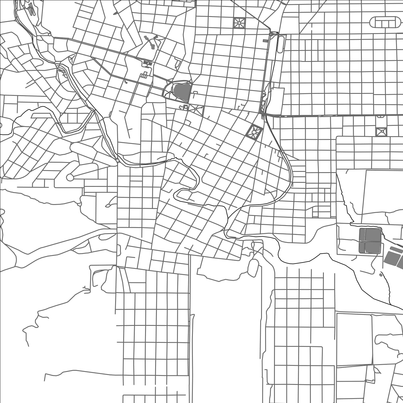 ROAD MAP OF ALTA GRACIA, ARGENTINA BY MAPBAKES