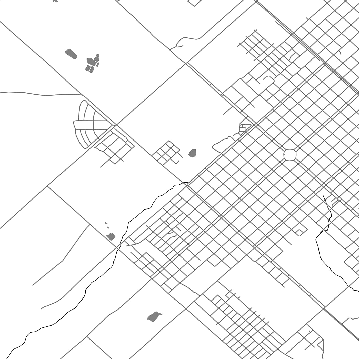 ROAD MAP OF APÃ“STOLES, ARGENTINA BY MAPBAKES