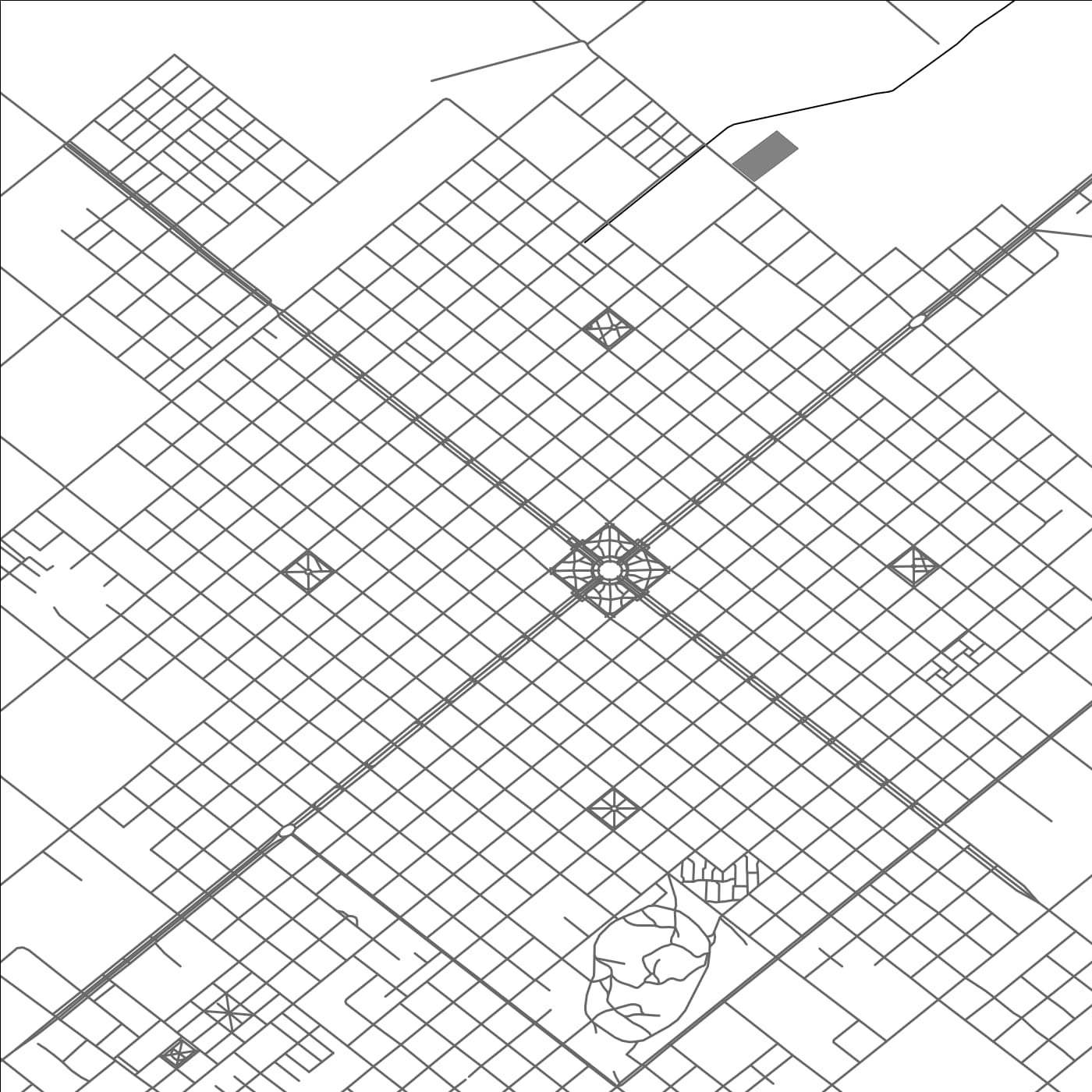 ROAD MAP OF BALCARCE, ARGENTINA BY MAPBAKES