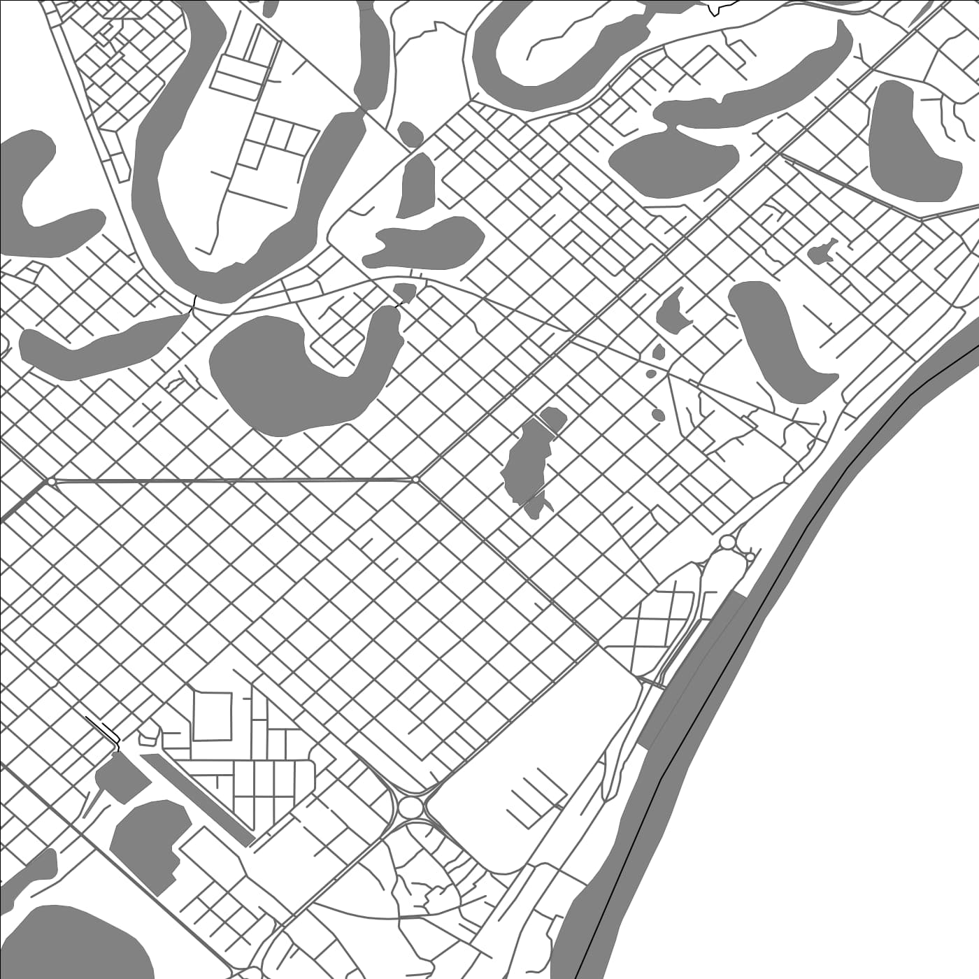 ROAD MAP OF BARRANQUERAS, ARGENTINA BY MAPBAKES