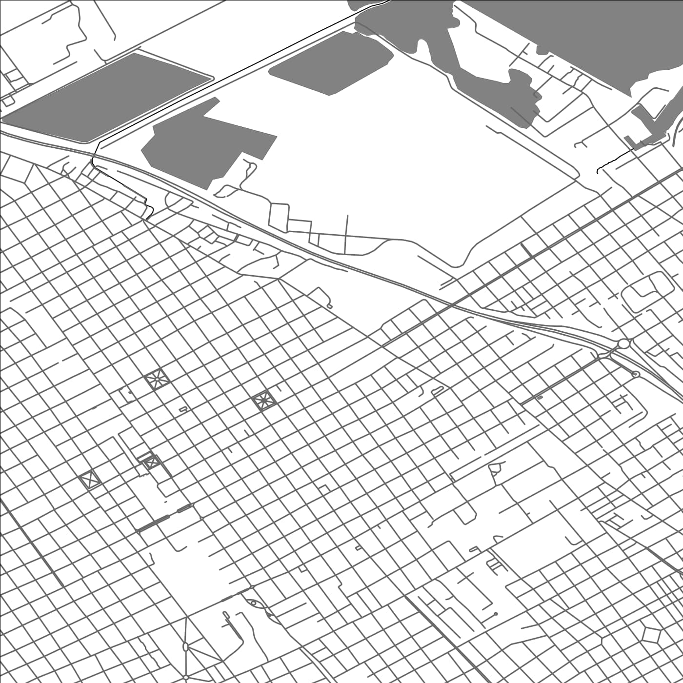 ROAD MAP OF BERAZATEGUI, ARGENTINA BY MAPBAKES