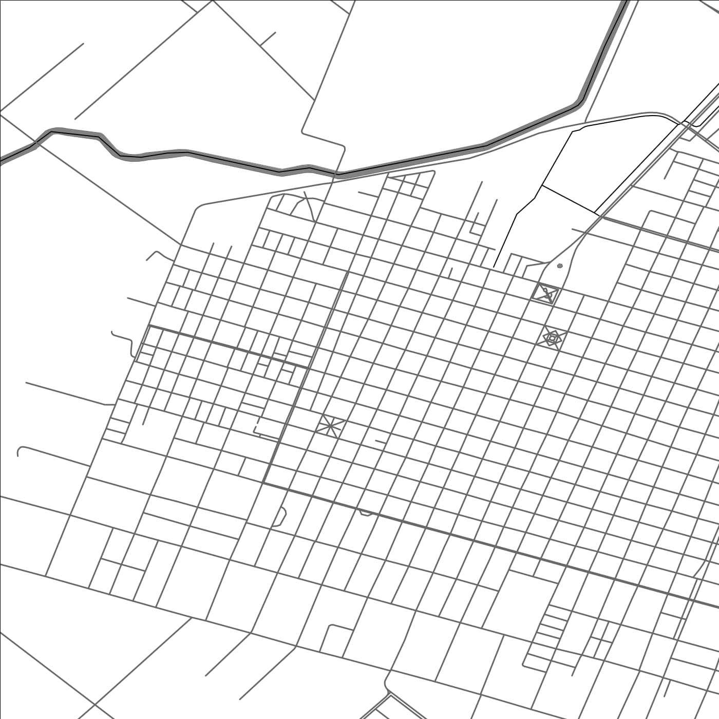 ROAD MAP OF BRAGADO, ARGENTINA BY MAPBAKES