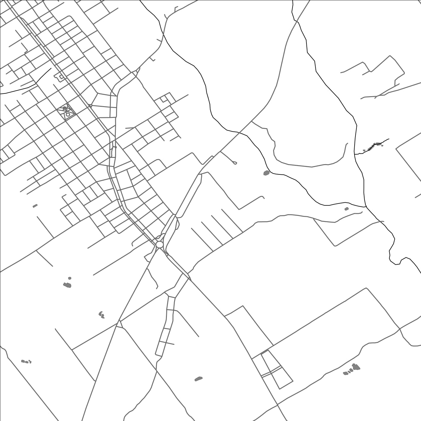 ROAD MAP OF CAMPO GRANDE, ARGENTINA BY MAPBAKES