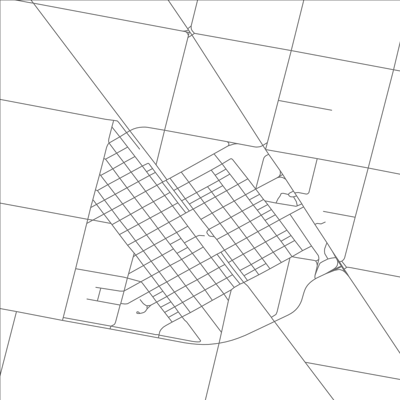 ROAD MAP OF CAÃ‘ADA ROSQUÃN, ARGENTINA BY MAPBAKES