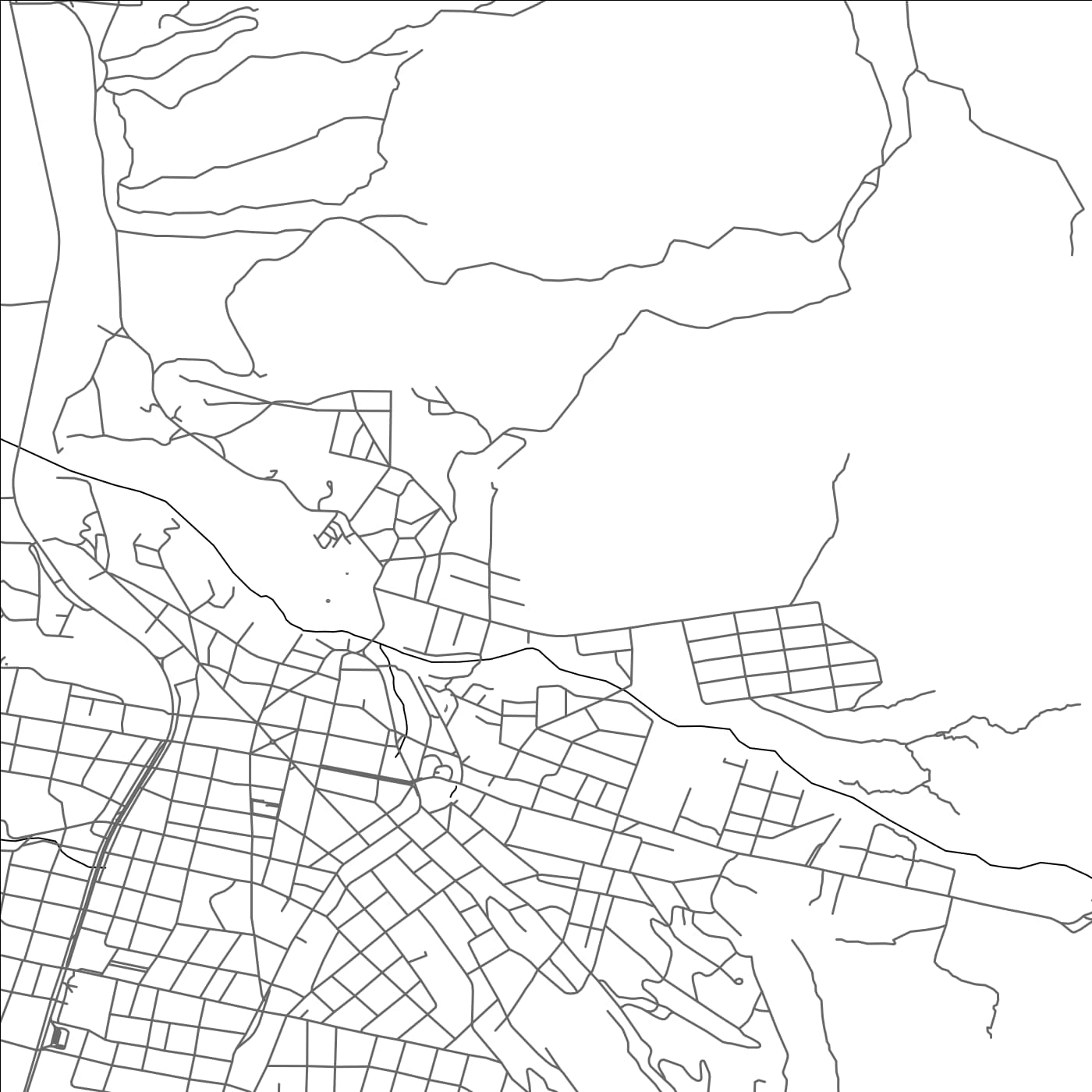 ROAD MAP OF CAPILLA DEL MONTE, ARGENTINA BY MAPBAKES