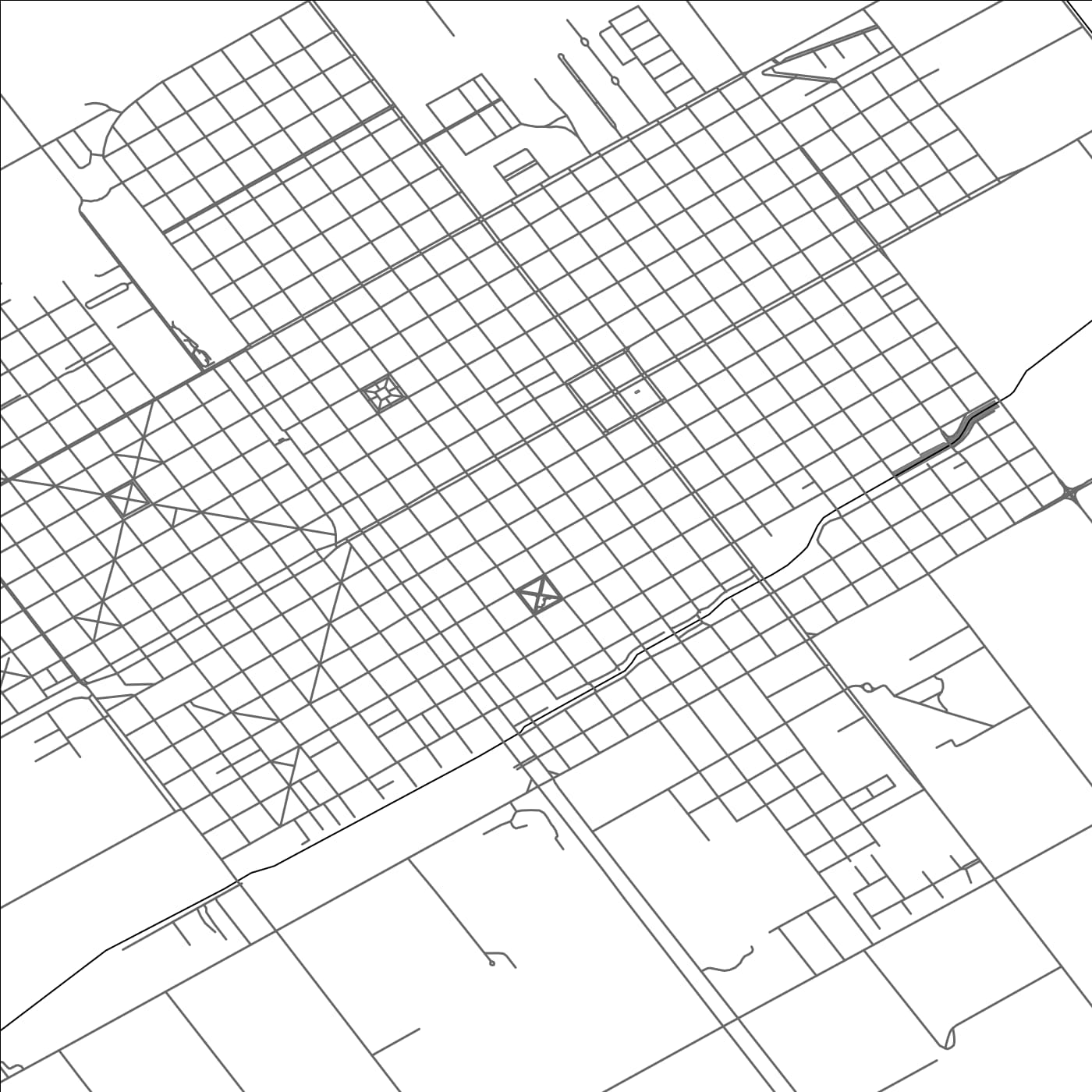 ROAD MAP OF CASILDA, ARGENTINA BY MAPBAKES