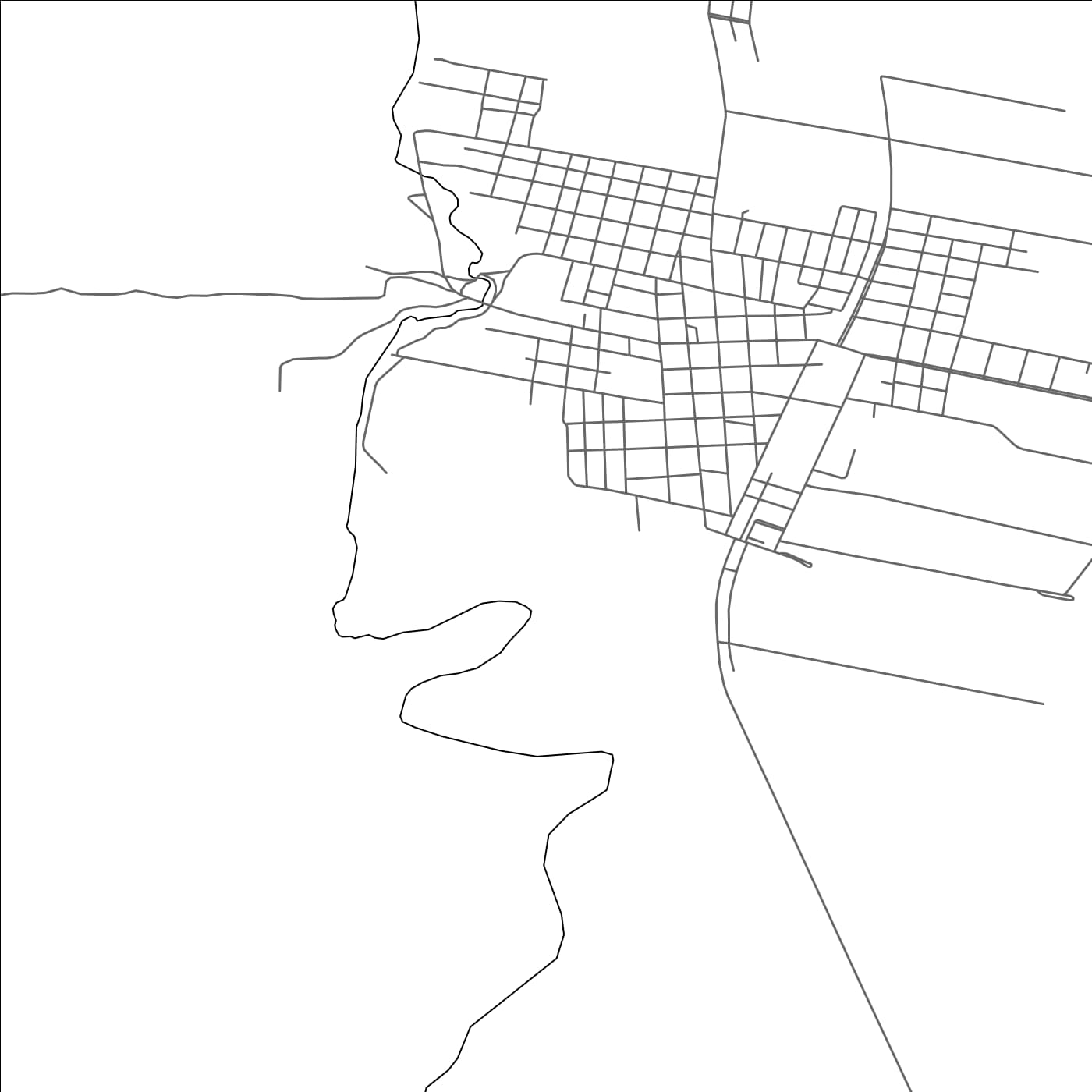 ROAD MAP OF CONCARÃN, ARGENTINA BY MAPBAKES