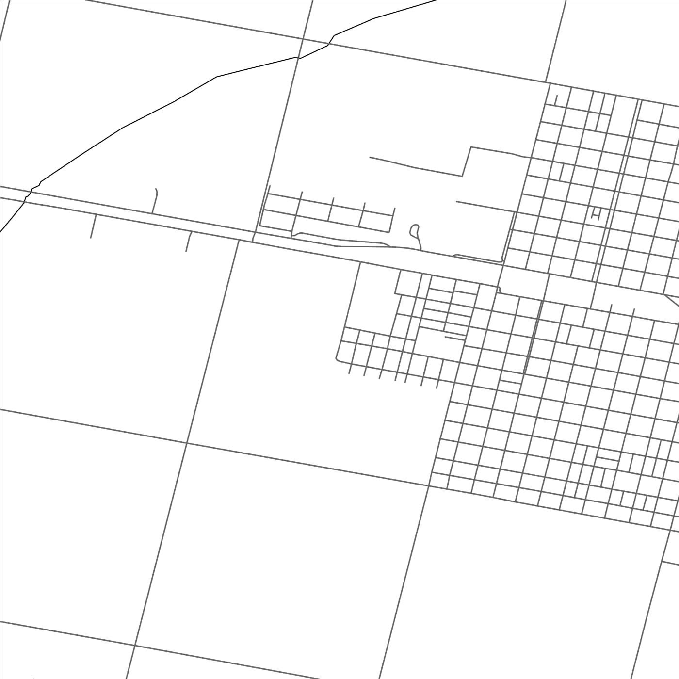 ROAD MAP OF CORRAL DE BUSTOS, ARGENTINA BY MAPBAKES