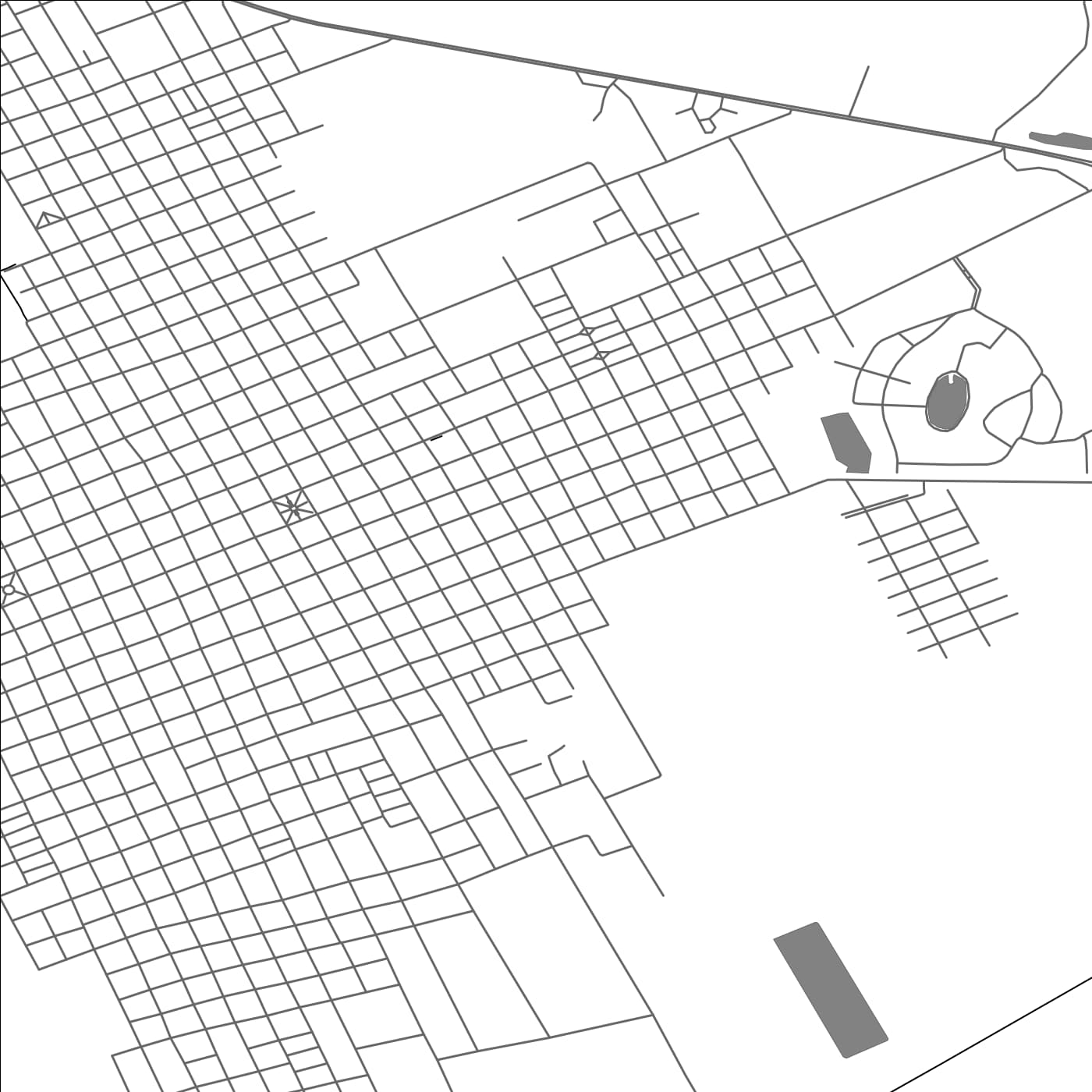 ROAD MAP OF DOLORES, ARGENTINA BY MAPBAKES