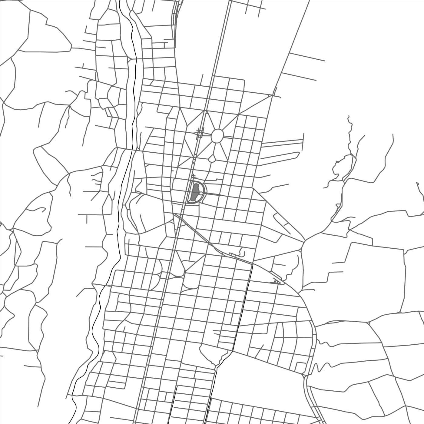 ROAD MAP OF EL BOLSÃ“N, ARGENTINA BY MAPBAKES