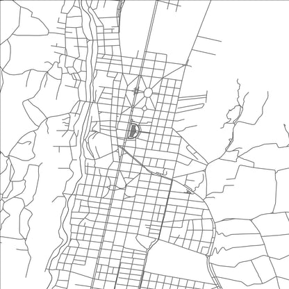 ROAD MAP OF EL BOLSÃ“N, ARGENTINA BY MAPBAKES