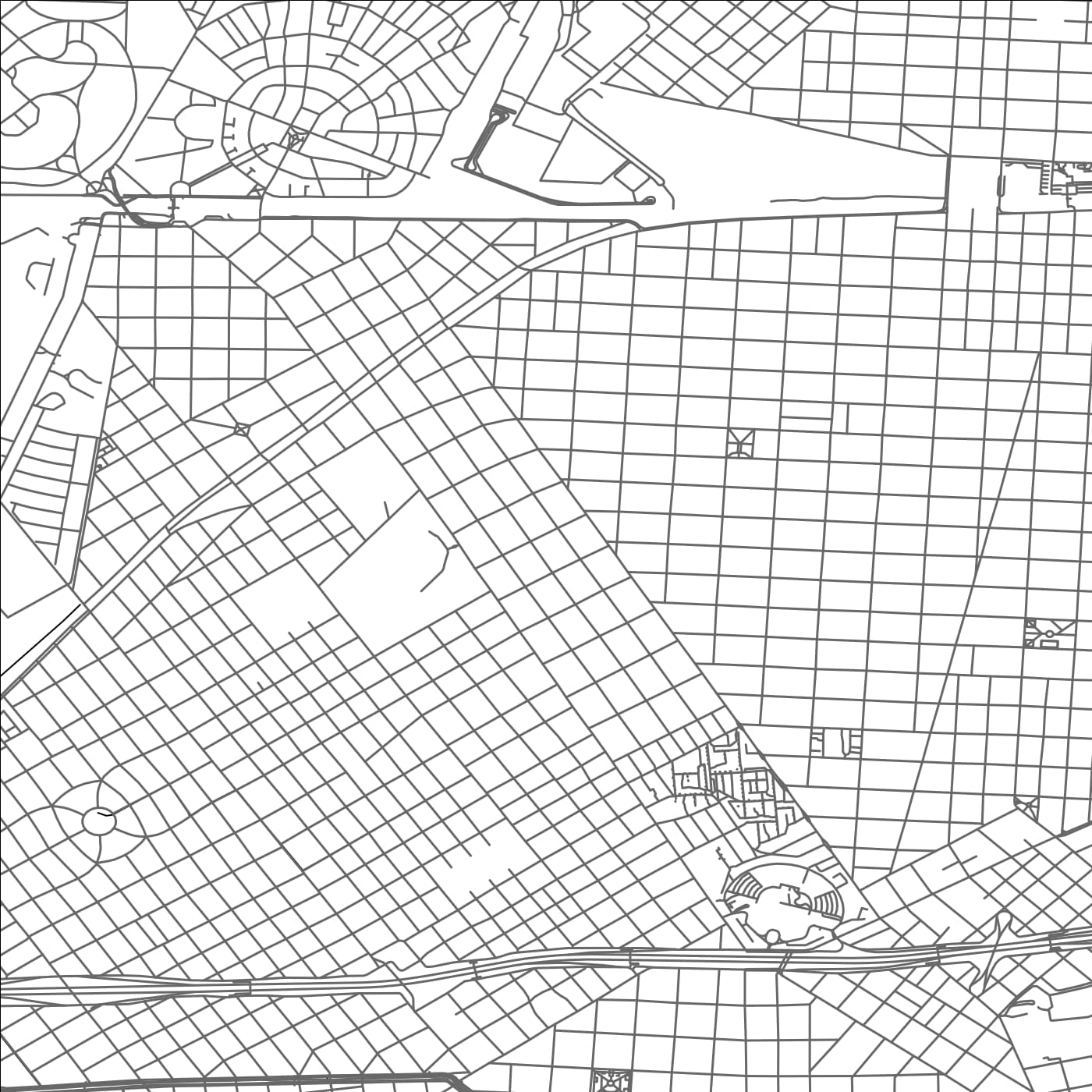 ROAD MAP OF EL PALOMAR, ARGENTINA BY MAPBAKES