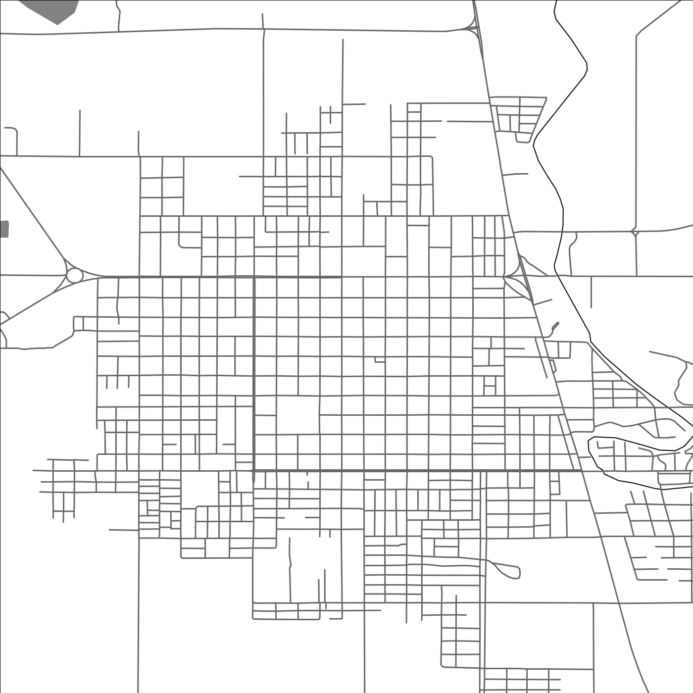 ROAD MAP OF GENERAL JOSÃ‰ DE SAN MARTÃN, ARGENTINA BY MAPBAKES